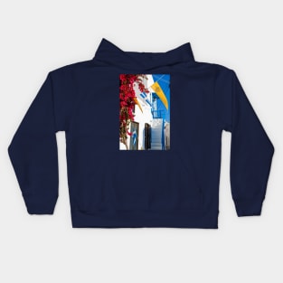 Greece. Streets of Mykonos. Kids Hoodie